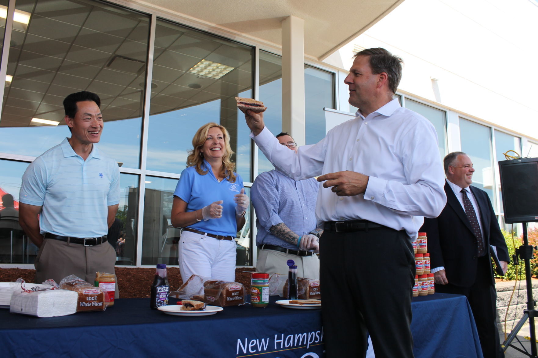 Scene Setter -- Food bank peanut butter drive